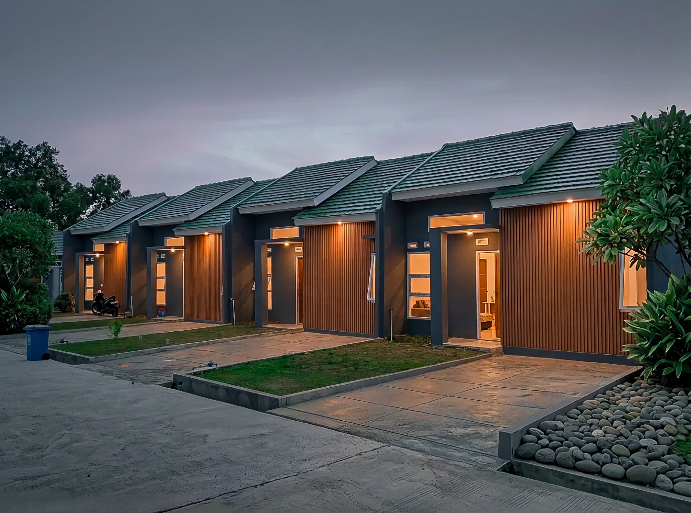 Foto udara kompleks perumahan modern di Magelang